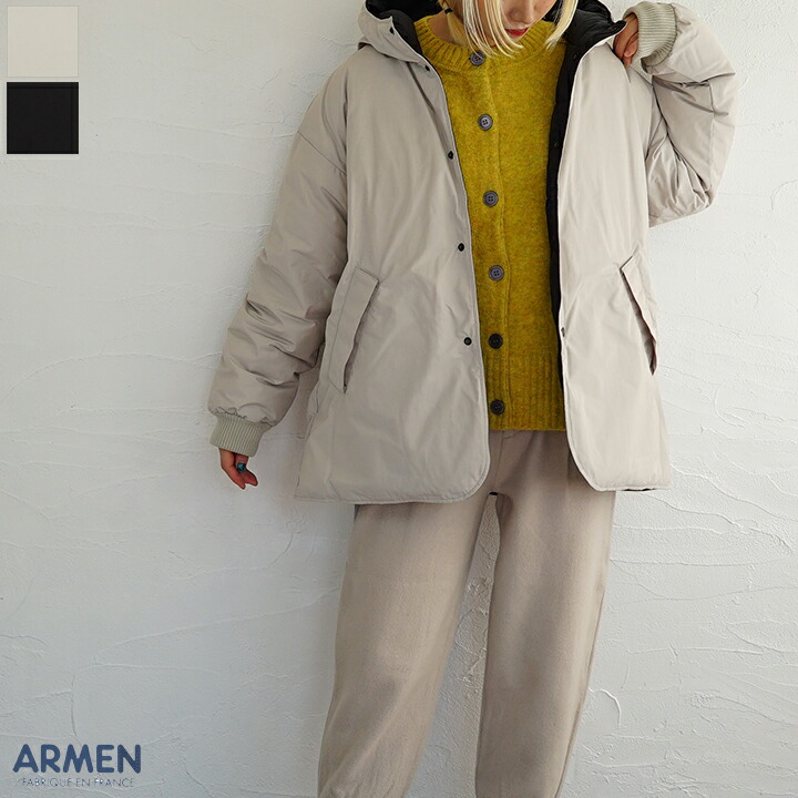 楽天市場】アーメン/ARMEN ナイロン×フリースリバーシブルハイネック