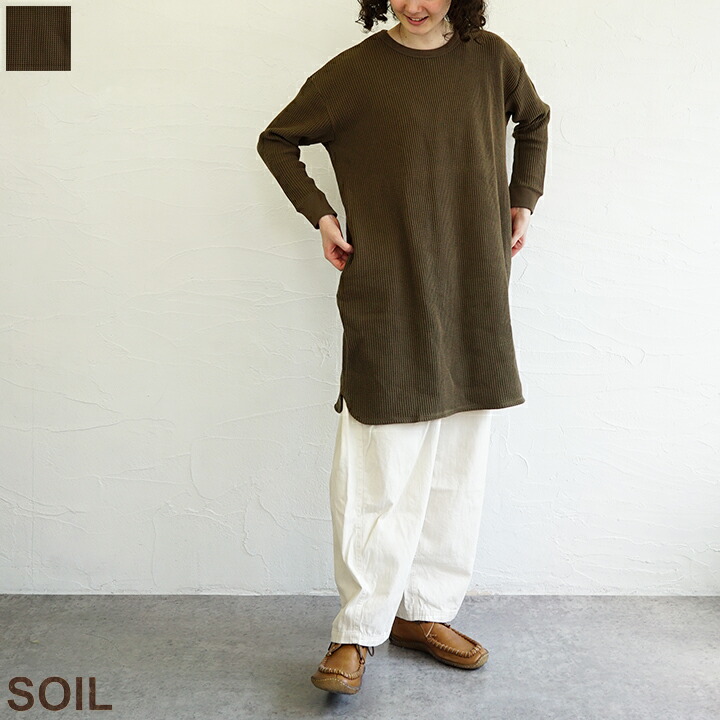 【sale30%off】【返品不可】【貨物輸送無料】SOIL（ソイル) Crew Neck Oversizeed L/SL