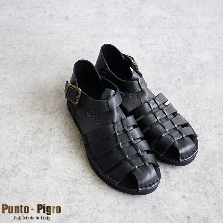【sale30%off】【返品不可】【送料無料】Punto Pigro(プントピグロ） レザーグルカＴストラップシューズ｜Ｆｒｉｅｎｄｓ