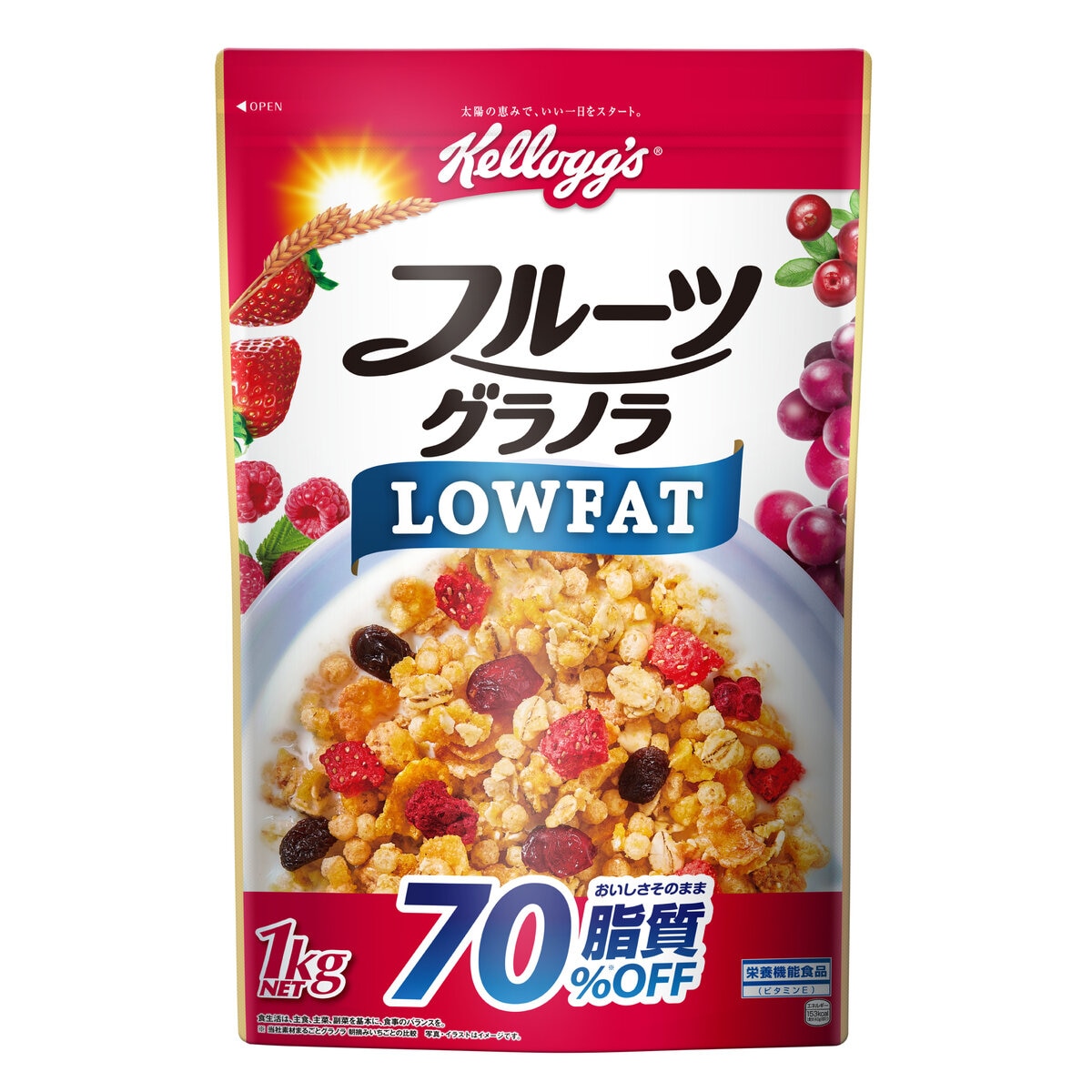 楽天市場】ケロッグ フルーツグラノラローファット 1kg - Kelloggs