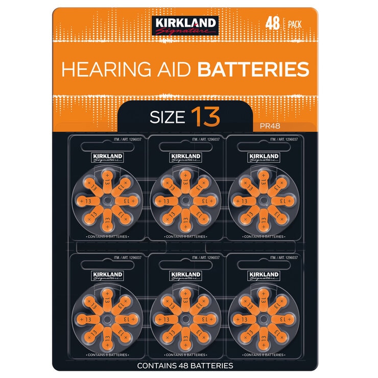 【楽天市場】カークランドシグネチャー 補聴器用空気電池 13/PR48 48粒 - Kirkland Signature Hearing ...