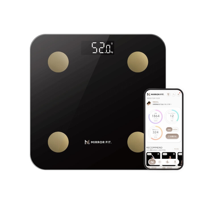 MIRROR FIT.(ミラーフィット) スマート体組成計 体重計 - MIRROR FIT. Body Composition Analyzer Weight Scale|コストホールストア