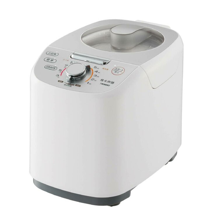 ツインバード コンパクト精米器 5合 MR-E751W - TWINBIRD RICE POLISHER MR-E751W 17,513円