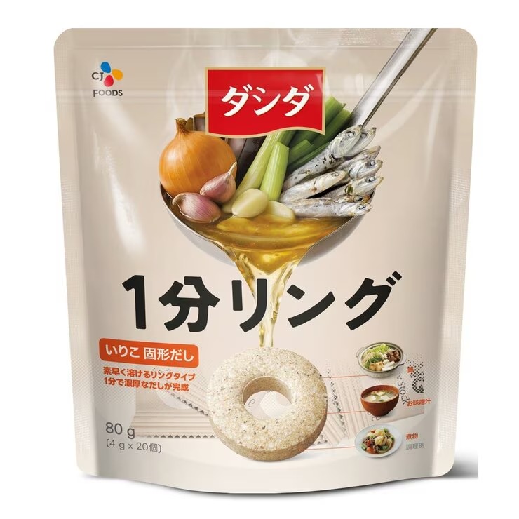 【楽天市場】CJ ダシダ 1分リングだし 80g - CJ Dashida Ring Stock 80g：コストホールストア