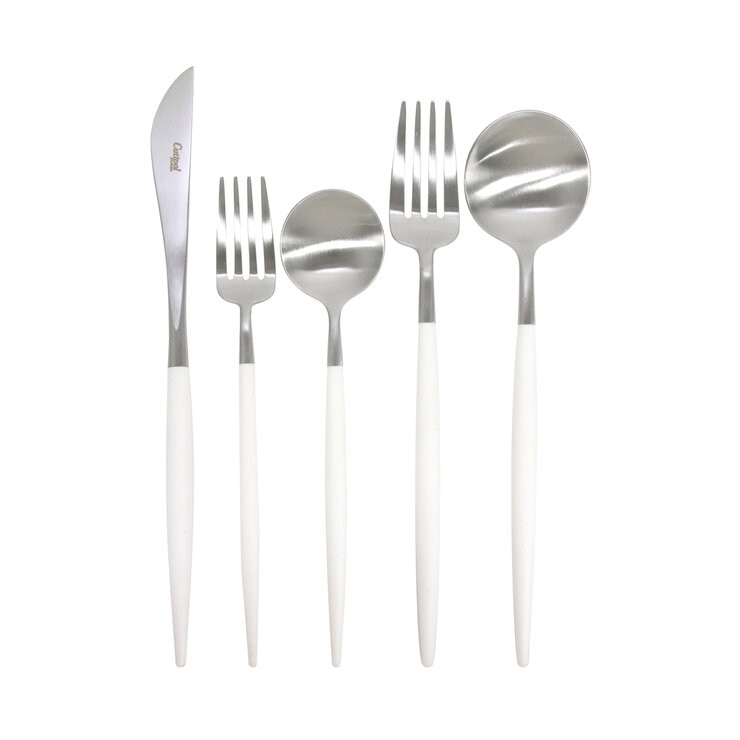 クチポール ゴア 5本セット シルバー x ホワイト - Cutipol GOA 5pc Set Silver x White