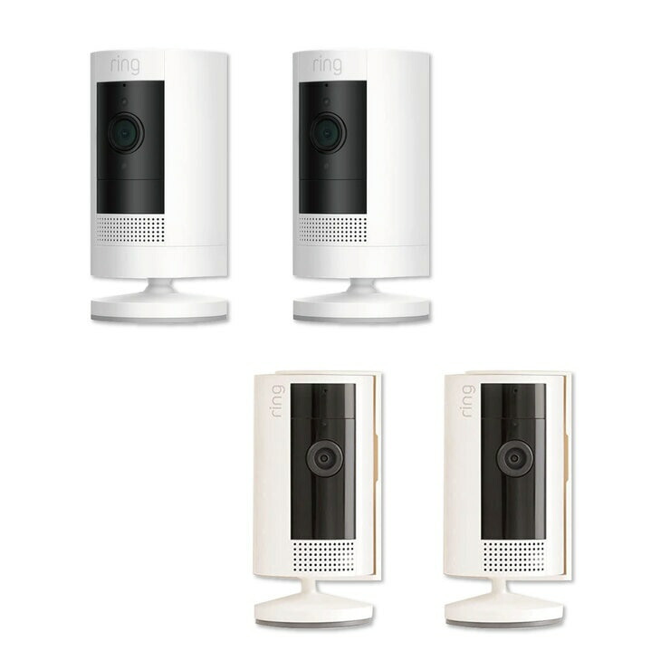 Ring アウトドア写真器２個 ／インドア写真器２個仕かける RCA001 - Ring Outdoor Camera 2 pcs \u0026 Indoor Camera 2 pcs Bundle RCA001