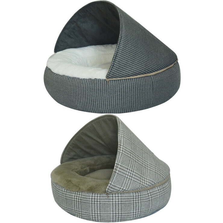 KIRKLAND ペット用ベッド グレー 円形 カークランドシグネチャー ネストペットベッド 丸型 61cm x 61cm