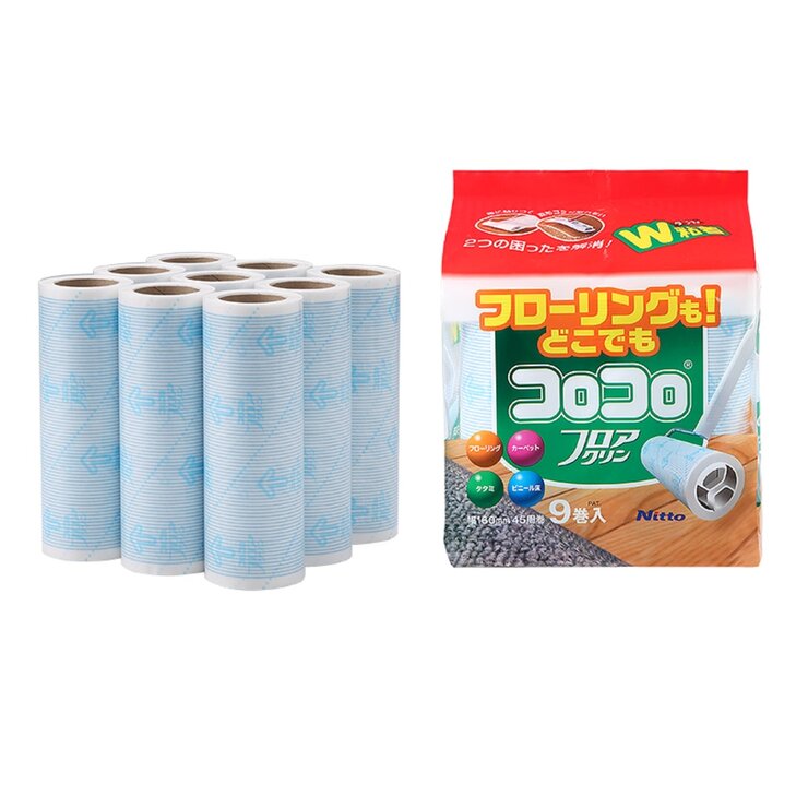 【楽天市場】ニトムズ スペアテープ コロコロフロアクリン9巻入 Nitoms Refill Tape COLOCOLO Multi