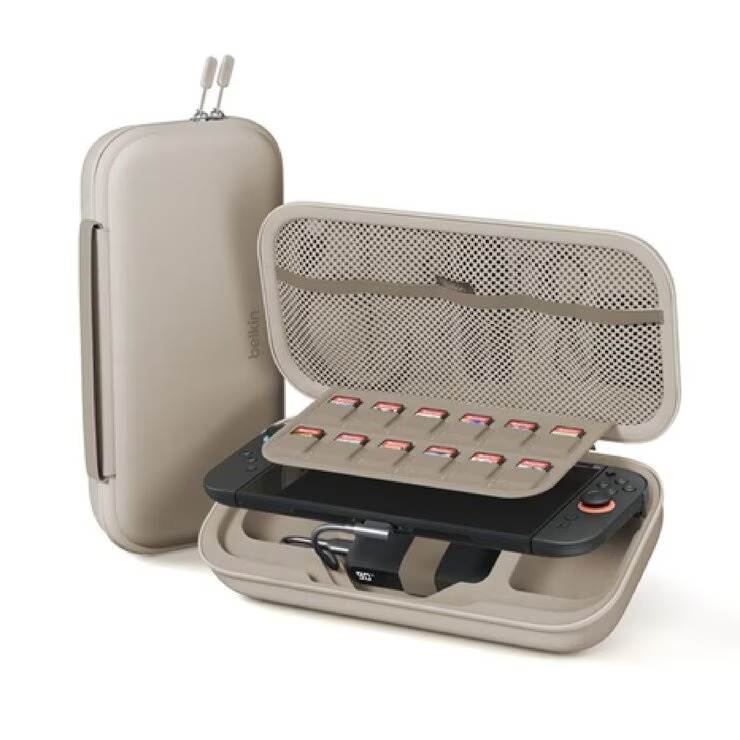 Belkin Nintendo Switch 2用 バッテリーパック付き充電ケース 20W サンド - Belkin Nintendo Switch2 Charging Case /Sand/ ENA001qcSA|コストホールストア