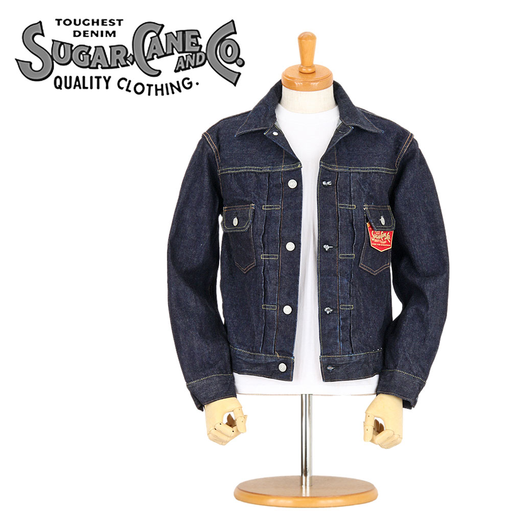 \u003cBR\u003eSUGAR CANE (シュガーケーン) 2nd Type ジージャン 1953年ひな形 [SC11953A] (ジーンズ上衣/ワンウォッシュ/メンズ/日本製)\u003cBR\u003e