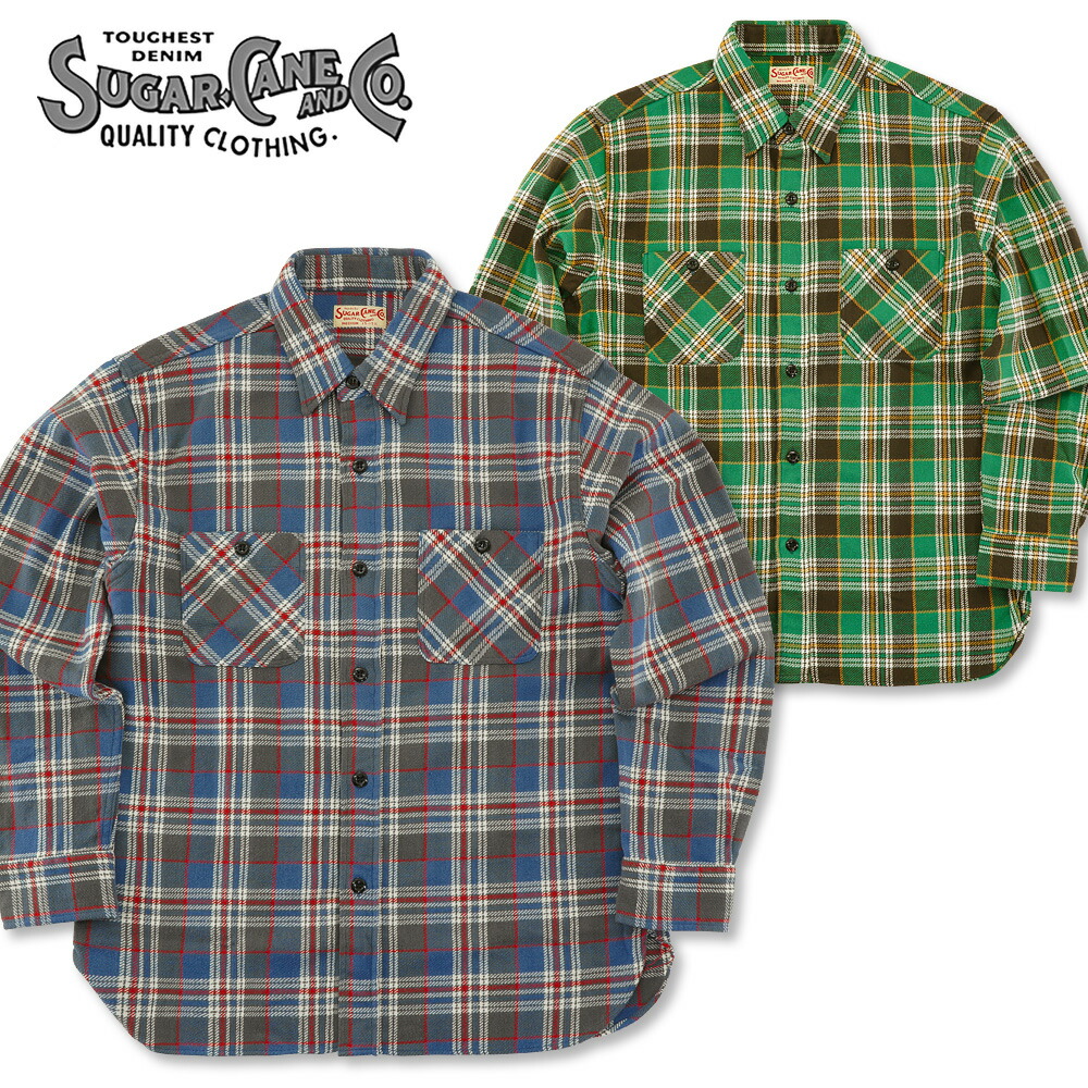 楽天市場】SUGAR CANE (シュガーケーン) ツイル チェック ワーク