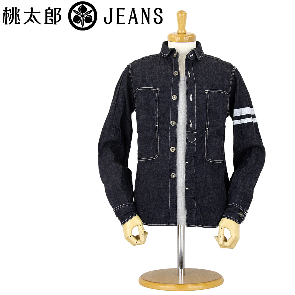 21 新作 カジュアルシャツ Momotaro 桃太郎ジーンズ Jeans シャツ 囚人服 日本製 ワンウォッシュ デニムシャツ 長袖シャツ アメカジ Sj191 Id プリズナーシャツ セルビッジデニム 8oz 特濃 Cibaut Com Ar