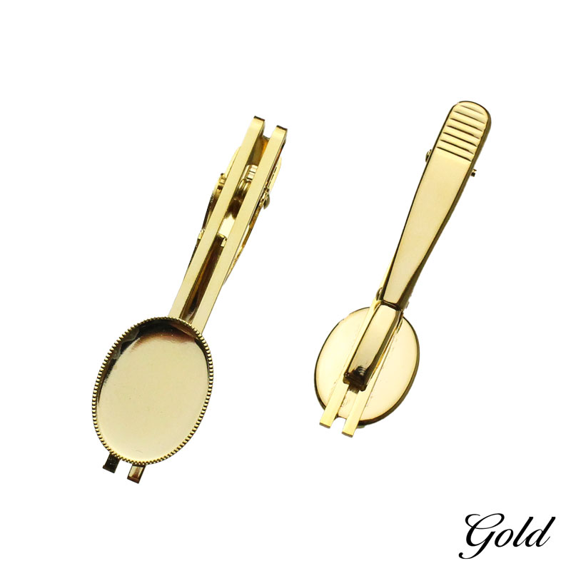 楽天市場 ネクタイピン タイピン 楕円 1個 13mm 18mm アクセサリーパーツ オリジナル ハンドメイド 材料 装飾 カラワク 空枠 問屋 卸売り フロコン