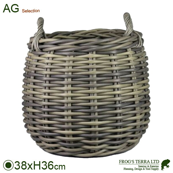 ヴァイナルラウンド S（直径38cm×H43cm）（8号可）（再生PE製）（鉢カバー） 6,083円