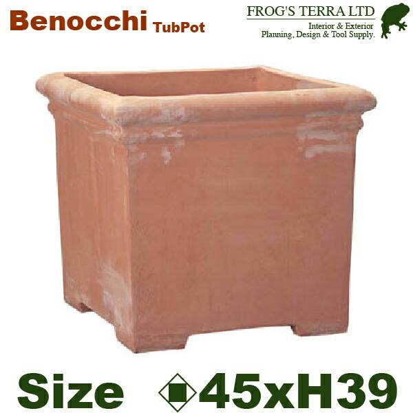 タブポット ベノッチ 足付 S（ロ45cm×H39cm）（底穴あり）（陶器鉢/テラコッタ）（プランター/園芸/寄せ植え/ポット） 33,605円