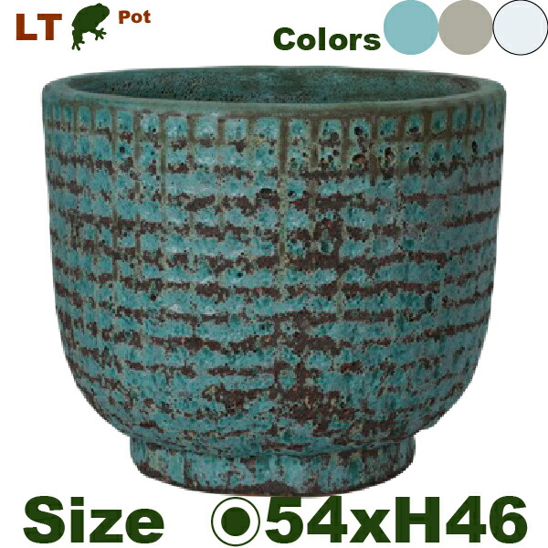 LT パターンラウンド L（直径54cm×H46cm）（底穴あり 尺鉢対応 土もの 陶器鉢 テラコッタ プランター 園芸 ラチス加工 ポット） 26,554円