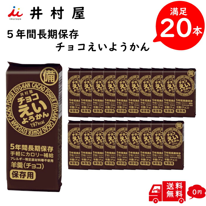 楽天市場】【 井村屋 】 えいようかん チョコ 10本入り チョコ
