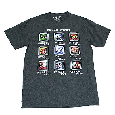 CAPCOMスタッフ用Tシャツ　非売品　当時物　未使用　ロックマン 楽天市場】ロックマン PRESS START Tシャツ : FrogPort 楽天市場店