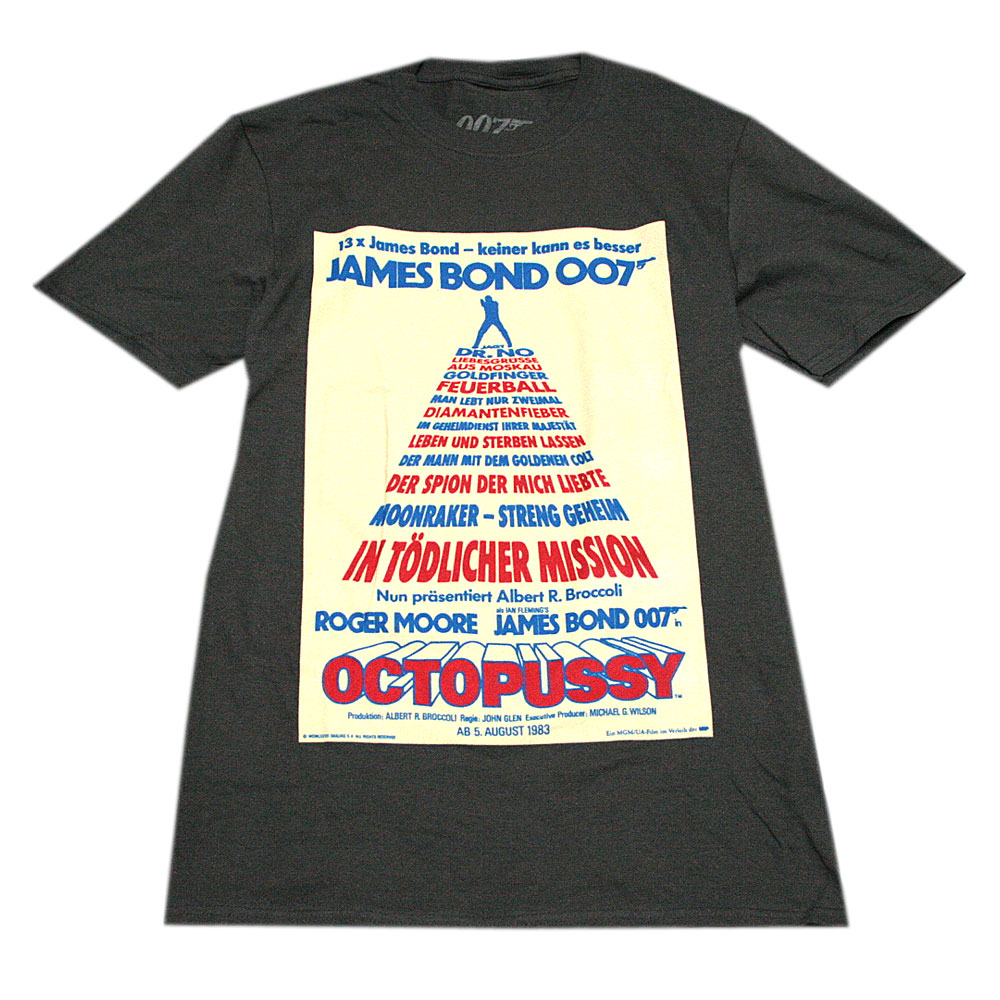 昭和映画 007は二度死ぬ ジェームズ・ボンド Tシャツ L 訳アリ