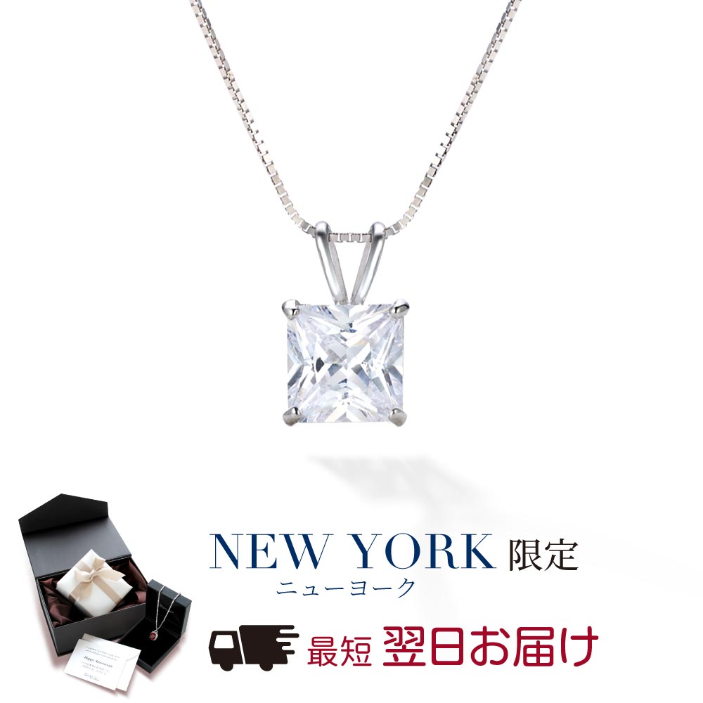 【翌日配送】 ネックレス レディース ゴールド K14 14金 一粒 プリンセスカット 誕生日プレゼント 結婚記念日 女性 妻 嫁 彼女 母 50代 40代 30代 ギフト 金属アレルギー シンプル 上品 ブランド｜ニューヨークからの贈り物 28,656円