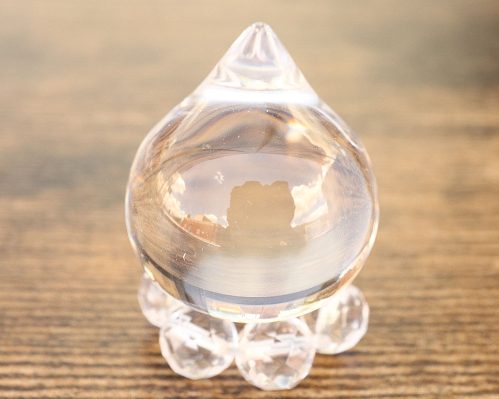 波頭台に水晶宝珠(中) 波頭台に水晶宝珠(中) 美術品・アンティーク・コレクション
