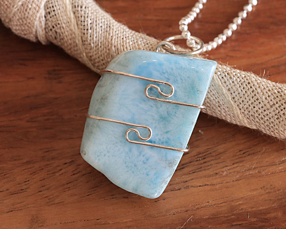 楽天市場】一点物 ラリマー ペンダント トップ Silver925 アート