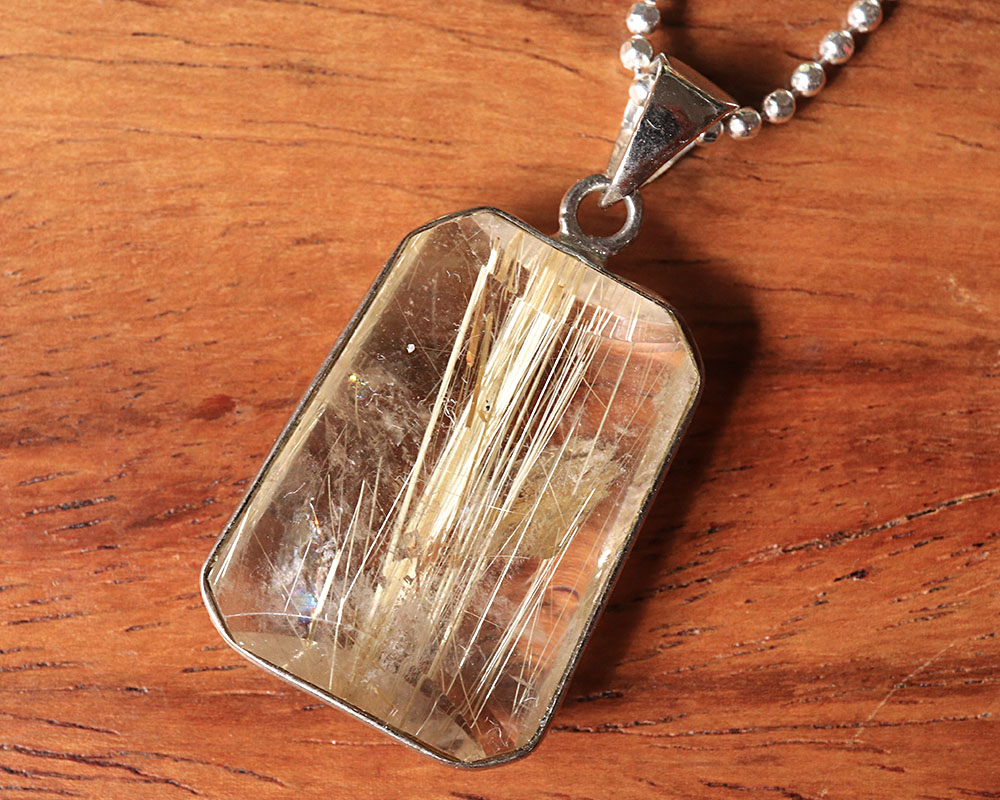 楽天市場】ルチルクォーツ ペンダント トップ ヘッド 針水晶 SV