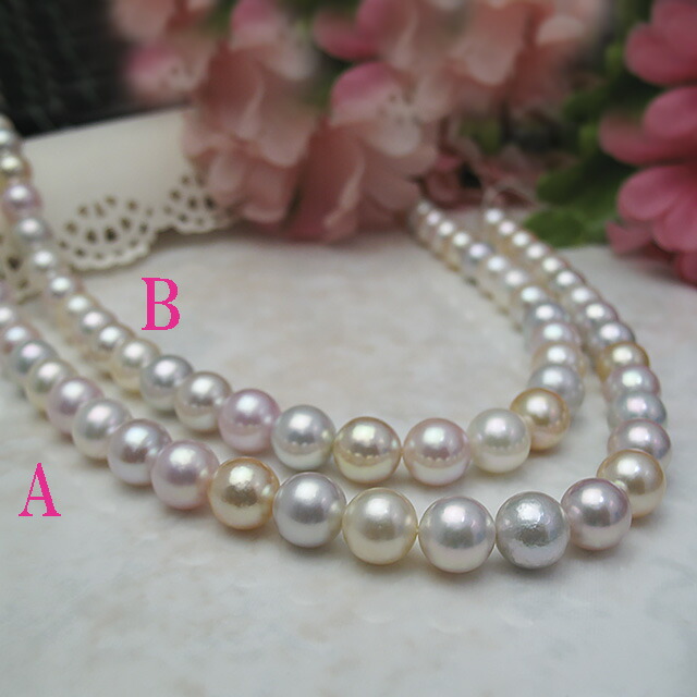 楽天市場】あこや真珠 パール ネックレス 7.5mm アコヤ真珠 マルチ