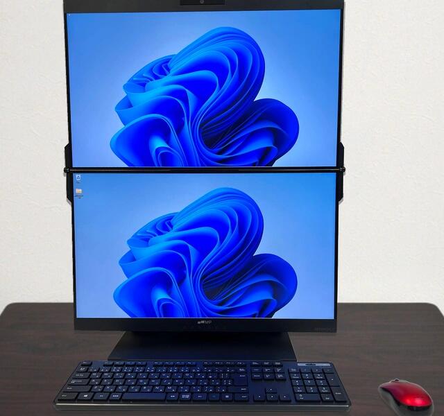 縦2画面【 Geminos GeminosX Wモニター 】 モバイルディスプレイ 24