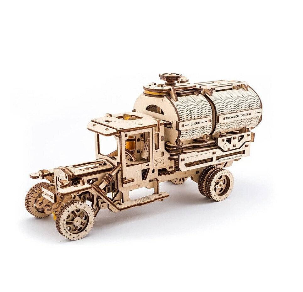 Ugears ユーギアーズ タンクローリー 70021 Tanker 木のおもちゃ 3D立体 パズル 知育 ウッドパズル 工作キット 木製 模型 キット 車