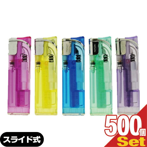 【業務用】【荷重式電子ライター】タイメリージャパン MENAM(メナム) スライド式電子ライター × 500個セット - スリム形状の2段階着火方式 使い捨てライター、スライド式ライター。【DT】【smtb-s】