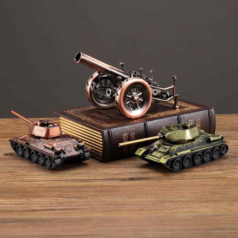 置物 オーナメント 小物 おしゃれ クラシックカー 大砲 戦車 鉄 ミニチュア 卓上 インテリア コレクション レトロ ブロンズ シルバー リビング 居間 書斎 男の子 プレゼント 誕生日