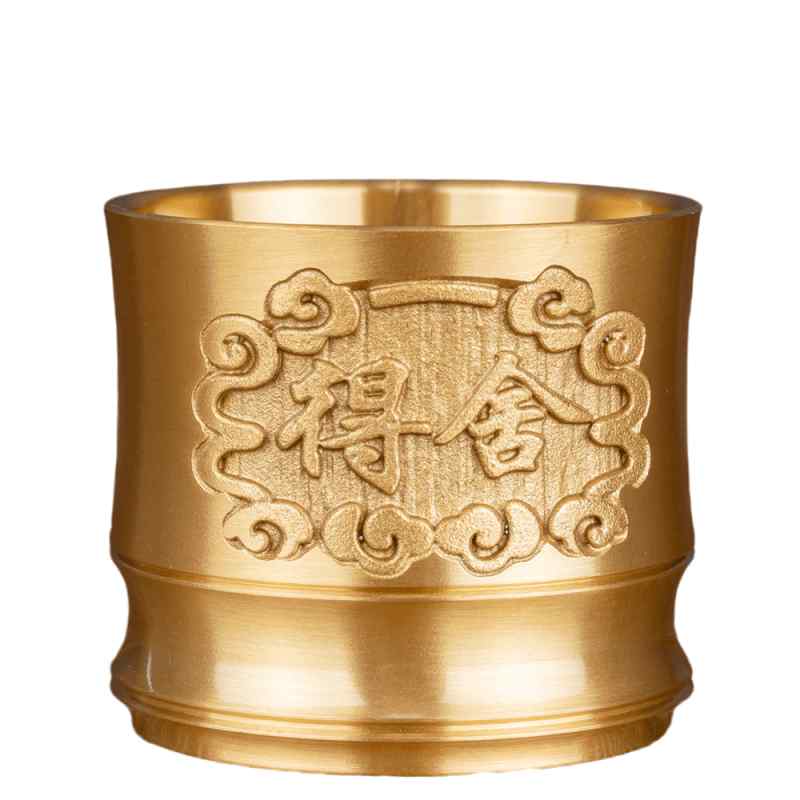 仏具 小物 チベット仏教 聖水 供杯 ワイン カップ 椀 仏前 供養 浄水 祭壇 仏陀 家庭用 縁起物 装飾 おしゃれ レトロ 真鍮 彫刻 舍得