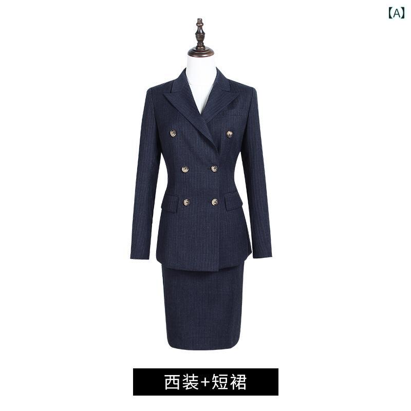 背広 セットアップ レディース スコート 今めかしい 商行為 長袖 春 女子らしい より良い 衣装 エアホステス ユニフォーム 晴れ晴れしい 取り引き