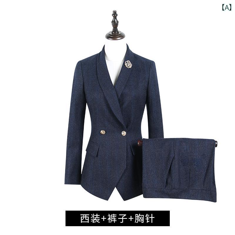背広 セットアップ レディース かっこいい 長袖 ズボン下 生あたたかい 今めかしい 秋冬 商行為 出で立ち 女子らしい 商行為 フォーマル 上衣
