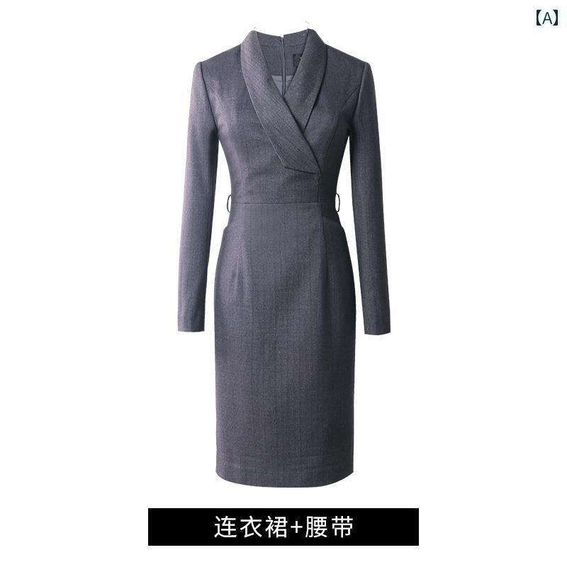 受付 制服 ワンピース レディース おしゃれ ホテル フロント デスク 営業 サービス 女性｜フロントップ店