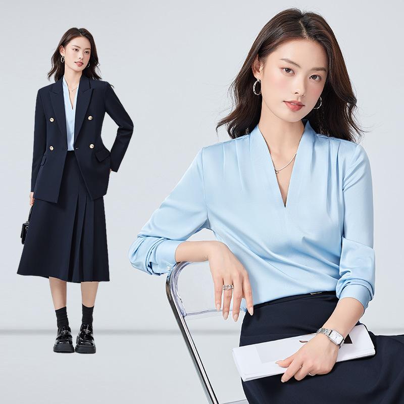 スーツ レディース セットアップ 通勤 ビジネス 就活 秋冬 高級感 長袖 ジャケット スカート ミモレ丈 ポリエステル 伸縮性 フォーマル リクルート 洗える 事務服 ネイビー ブラック 40代 上品 きれいめ