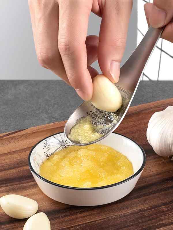 にんにく すり おろし 器 304 ステンレス 鋼 SUS 生姜 家庭用 手動 ツール グラインダー キッチン 便利 グッズ わさび スプーン ガーリック ジンジャー おろし金