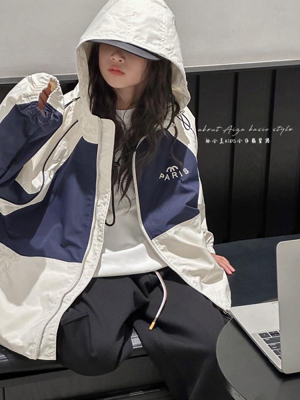 上衣 キッズ お嬢さん 韓国 歳月 ちびっ子 お坊っちゃん アウター 上衣 ジップアップ ボンネット付き添い人 余暇 アウトドア 運動競技 心地よい ベージュ