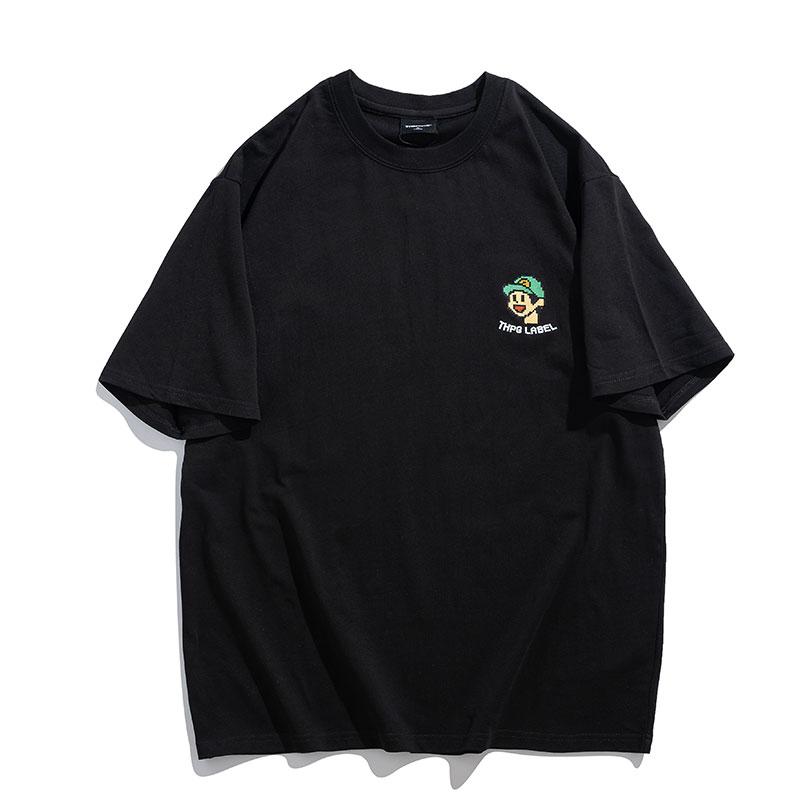 Tシャツ メンズ おしゃれ 大きいサイズ 夏 綿 半袖 クルーネック ゆったり シンプル カジュアル プリント