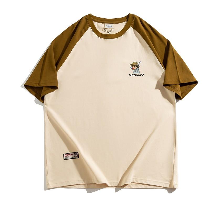 Tシャツ メンズ おしゃれ 大きいサイズ 半袖 ラグランスリーブ 切り替え 夏 カジュアル ゆったり