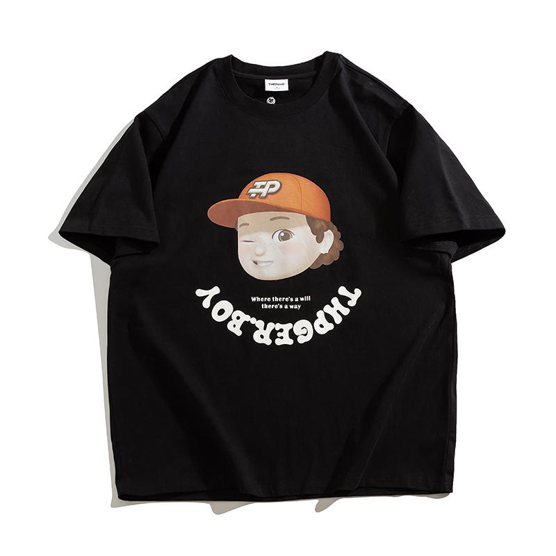 Tシャツ メンズ おしゃれ 大きいサイズ 夏 半袖 プリント クルーネック ゆったり カジュアル