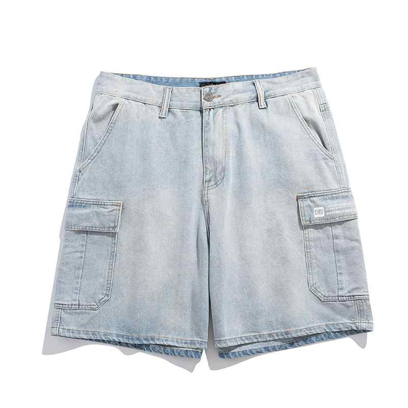 デニムパンツ メンズ おしゃれ 大きいサイズ ハーフ ワイド カーゴ ゆったり 夏 カジュアル ポケット 涼しい シンプル