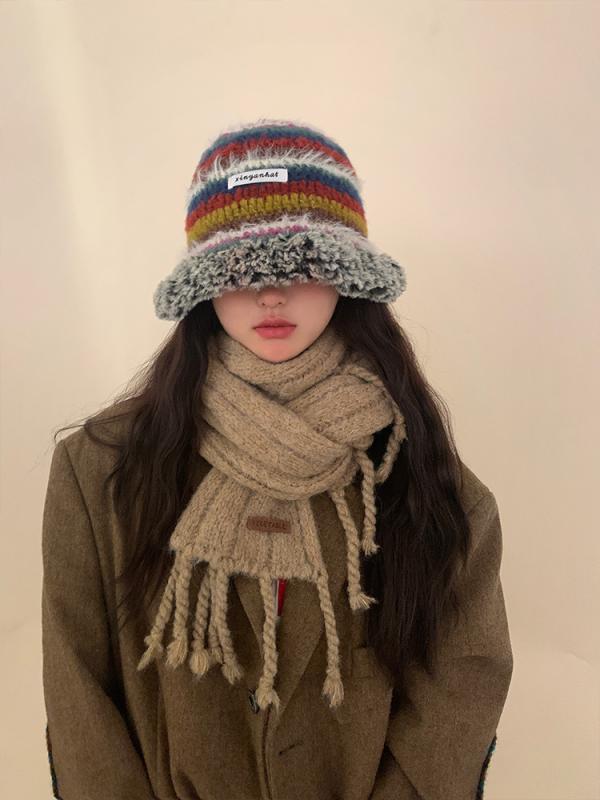 マフラー レディース ストール 厚手 ショール 暖かい 秋冬 防寒 レゼント 韓国 ファッション フリンジ ポリエステル かわいい 緑 白 カーキ 4,397円