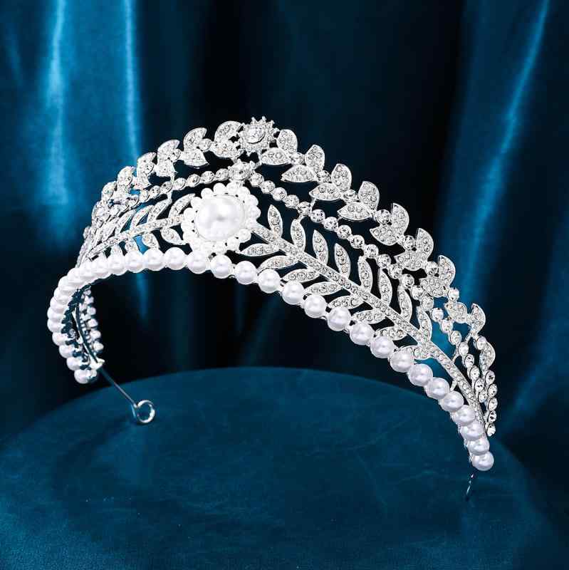 ウエディング ティアラ ブライダル シルバー プリンセス クラウン 豪華 小物 ヘアアクセサリー ヘッドドレス キラキラ 華やか バースディ