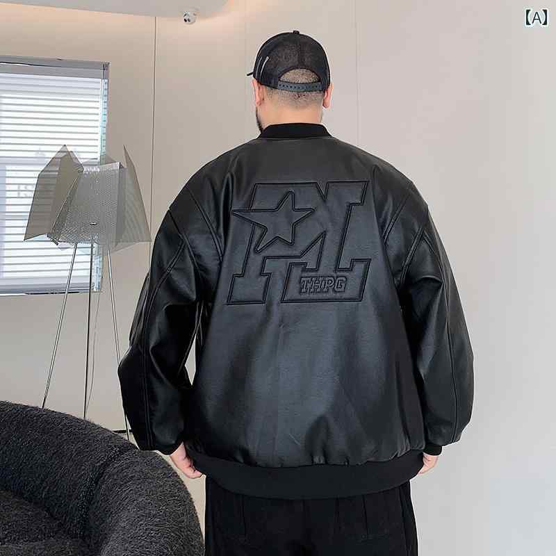 ジャケット メンズ おしゃれ 大きいサイズ 秋冬 バイカー フェイクレザー ゆったり シンプル ブラック|フロントップ店