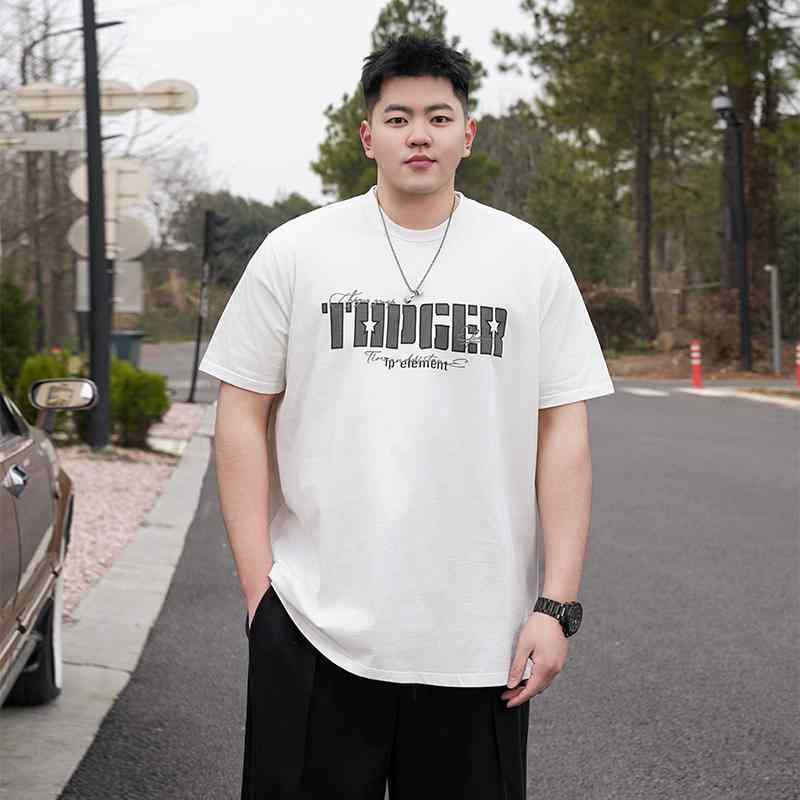Tシャツ メンズ おしゃれ 大きいサイズ 夏 半袖 厚手 綿 ゆったり シンプル カジュアル ロゴプリント
