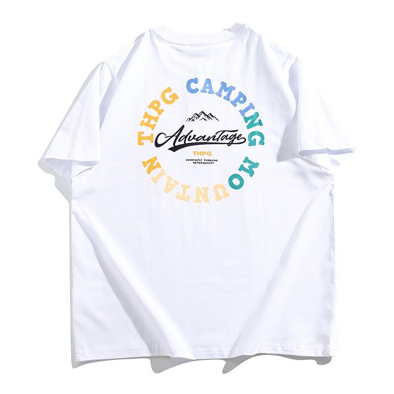 Tシャツ メンズ おしゃれ 大きいサイズ 半袖 綿 ワイド ロゴプリント カジュアル 夏 ゆったり シンプル