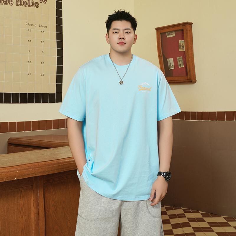 Tシャツ メンズ おしゃれ 夏 大きいサイズ プリント ゆったり 半袖 綿 カジュアル 体型カバー