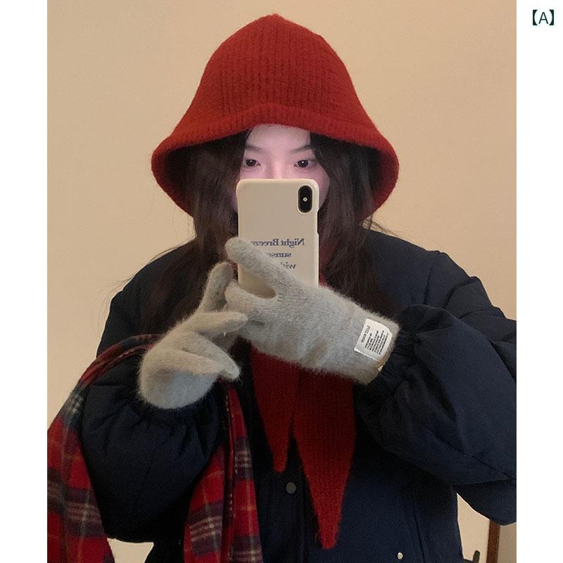 ニット帽 マフラー レディース おしゃれ 秋冬 韓国 ウール ネックウォーマー 大きめ 帽子 耳 保護 防寒 防風 保温 暖かい 柔らかい 小顔効果 シンプル カジュアル ストリート 普段使い お出かけ 旅行 ワインレッド 黒グレー アイボリー